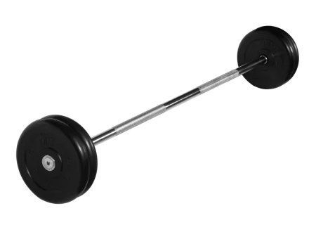 Штанга неразборная &quot;Barbell&quot; с чёрными дисками d 25 мм, 25 кг, фото 1