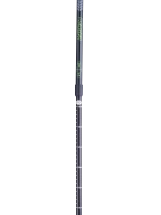 Палки для скандинавской ходьбы Longway, 77-135 см, 2-секционные, чёрный/ярко-зелёный