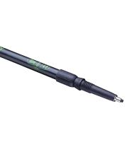 Палки для скандинавской ходьбы Longway, 77-135 см, 2-секционные, чёрный/ярко-зелёный