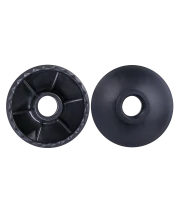 Палки для скандинавской ходьбы Longway, 77-135 см, 2-секционные, чёрный/ярко-зелёный