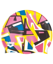 Шапочка для плавания Print Jr Jumble/Yellow, силикон, 94171 310