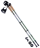 Палки для скандинавской ходьбы Rainbow, 77-135 см, 2-секционные, чёрный/ярко-зелёный