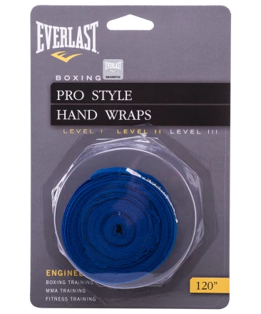 Бинт боксерский Everlast 4465BL, 2.5 м, хлопок, синий, фото 1