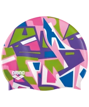 Шапочка для плавания Print Jr Jumble/Pink, силикон, 94171 910