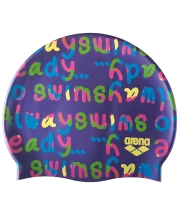 Шапочка для плавания Print Jr Log/Mirtilla, силикон, 94171 981