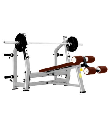 BRONZE GYM J-024_C Скамья для жима с отрицательным наклоном, фото 1