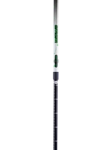Палки для скандинавской ходьбы Starfall, 77-135 см, 2-секционные, чёрный/белый/ярко-зелёный