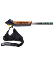 Палки для скандинавской ходьбы Starfall, 77-135 см, 2-секционные, чёрный/белый/ярко-зелёный