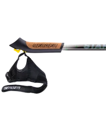 Палки для скандинавской ходьбы Starfall, 77-135 см, 2-секционные, чёрный/белый/ярко-зелёный, фото 4