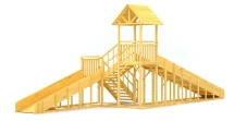 Зимняя горка Савушка Зима Wood 7/3