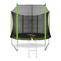 ARLAND Батут 10FT с внешней страховочной сеткой и лестницей (Light green)