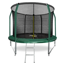 ARLAND Батут премиум 10FT с внутренней страховочной сеткой и лестницей (Dark green)