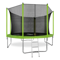 ARLAND Батут 12FT с внутренней страховочной сеткой и лестницей (Light green), фото 1