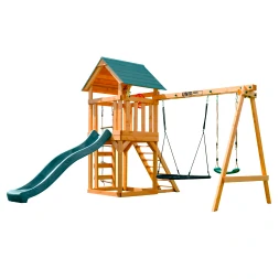 Детский игровой комплекс UNIX Kids (6 in 1) Dark Green, фото 1