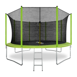 ARLAND Батут 14FT с внутренней страховочной сеткой и лестницей (Light green), фото 1