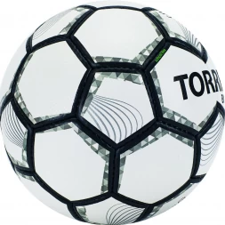 Мяч футб. &quot;TORRES BM 500&quot; арт.F320635, р.5, 32 пан. PU, 4 подкл. слоя, руч. сшивка, бело-серо-серебр, фото 2