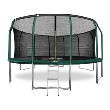 ARLAND Батут премиум 16FT с внутренней страховочной сеткой и лестницей (Dark green)