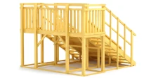 Зимняя горка Савушка Зима Wood 4