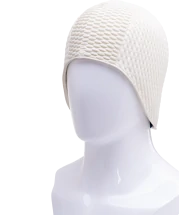 Шапочка для плавания Babble Cap 3115-10, резина, белый