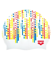 Шапочка для плавания Print 2 Matrix/White, силикон, 1E368 130