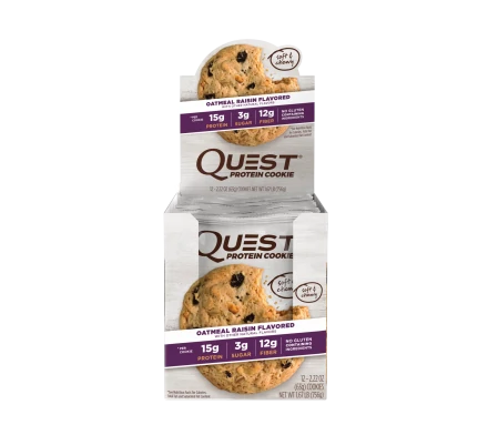 Печенье Quest Cookie Oatmeal &amp; Raisin (12 шт), фото 1