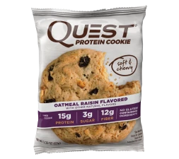 Печенье Quest Cookie Oatmeal &amp; Raisin (12 шт), фото 2