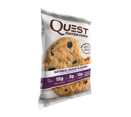 Печенье Quest Cookie Oatmeal &amp; Raisin (12 шт), фото 3