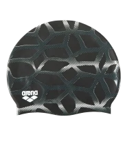 Шапочка для плавания Print 2 Spider/Black, силикон, 1E368 555