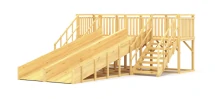 Зимняя горка Савушка Зима Wood 4/1
