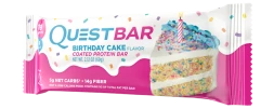 Батончик Quest Nutrition QuestBar Birthday Cake (праздничный торт), 12шт., фото 3