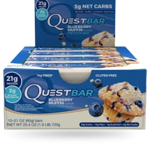 Батончики QuestBar Blueberry Muffin (12 батончиков)