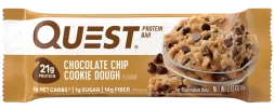 Батончик Quest Nutrition Quest Protein Bar Chocolate Chip Cookie Dough (Печенье с кусочками шоколада),12 шт, фото 2