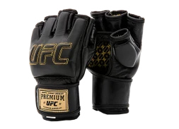 (UFC Премиальные MMA тренировочные перчатки 6 унций чёрные S/M), фото 6