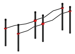 Воркаут ЛОВ 108 красный ВТ 102.17-01, фото 1