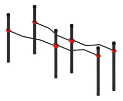 Воркаут ЛОВ 108 красный ВТ 102.17-01, фото 3