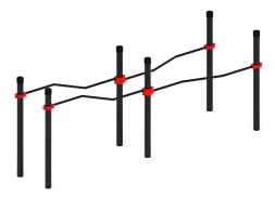 Воркаут ЛОВ 108 красный ВТ 102.17-01, фото 4
