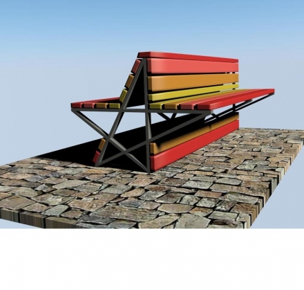 Диван парковый Звезда, фото 1