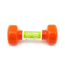 Гантель виниловая DB-101 1,5 кг, оранжевая