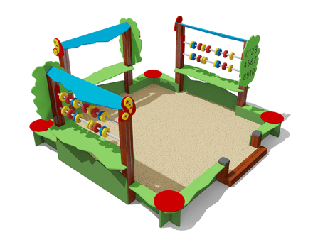 Песочница ВСТ 5659 со счетами для детской площадки, фото 3