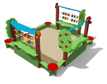 Песочница ВСТ 5659 со счетами для детской площадки, фото 4