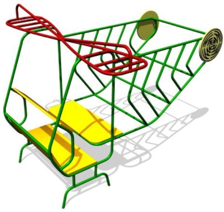 Игровой макет Вертолет ИМ006 для детских площадок, фото 1