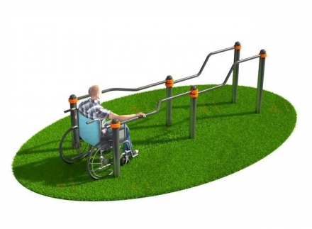 Брусья изогнутые разноуровневые СВС-129, фото 1