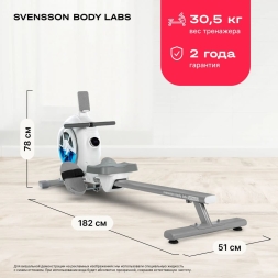 Гребной тренажер домашний SVENSSON BODY LABS WHEELO, фото 2