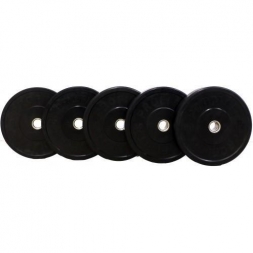 Диск для штанги каучуковый, черный, PROFI-FIT D-51, 10 кг, фото 2