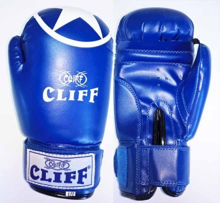 Перчатки бокс CLUB STAR (PVC) 12 oz синие, фото 1