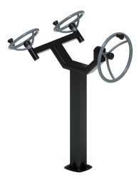 Рули (положение стоя) серый - Уличный тренажер - СТ 103-13, фото 3