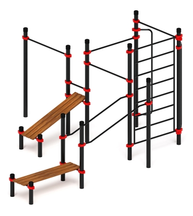 Воркаут ЛОВ 89 красный ВТ 101.18-01, фото 2