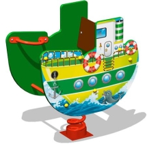 Качалка на пружине Пароходик У1 КЧ066 для детской площадки