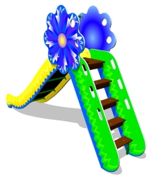 Детская горка Василек Г002 H=1250 для игровых площадок, фото 2