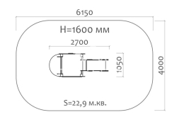 Горка Лягушка 08109 H=650 для детской площадки, фото 3